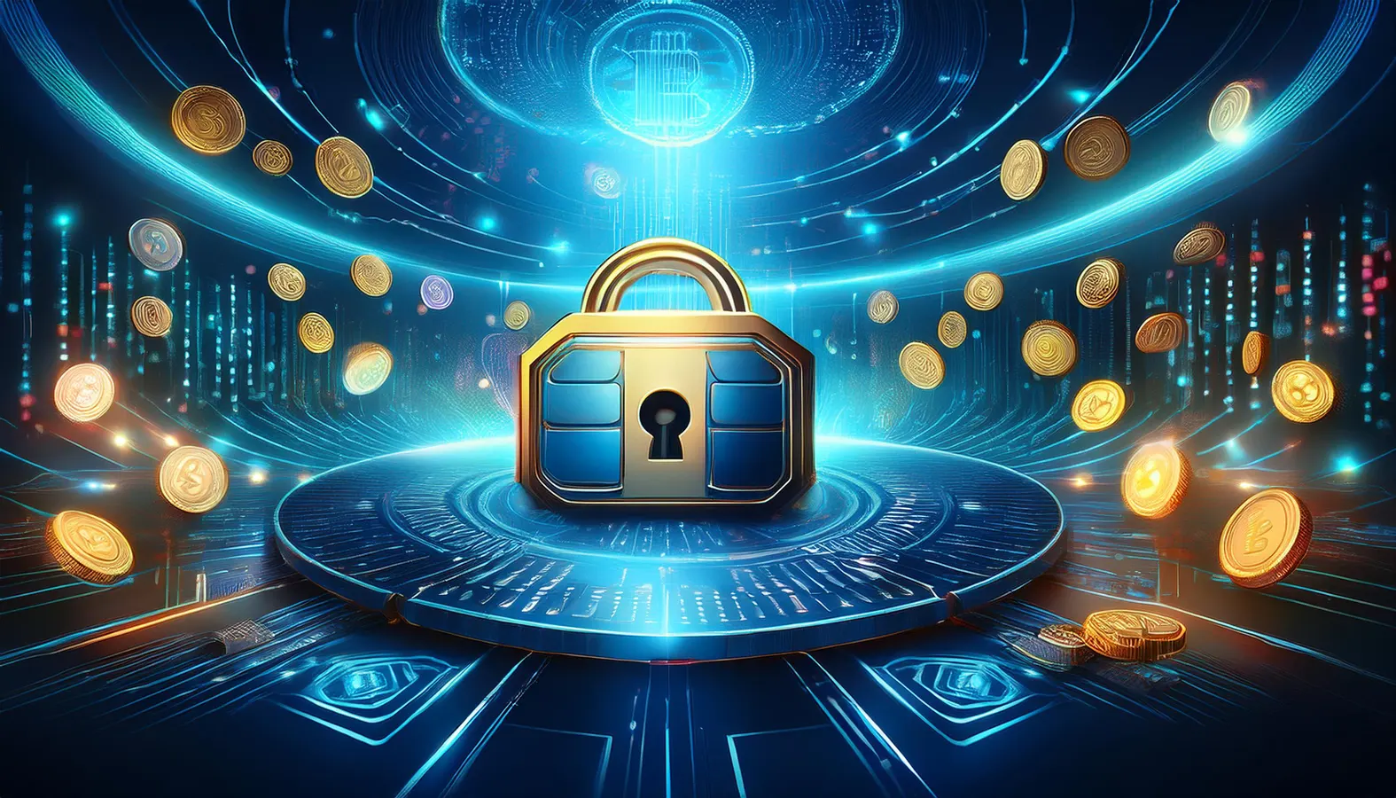 Digital padlock illustrating secure Cricket ID login access